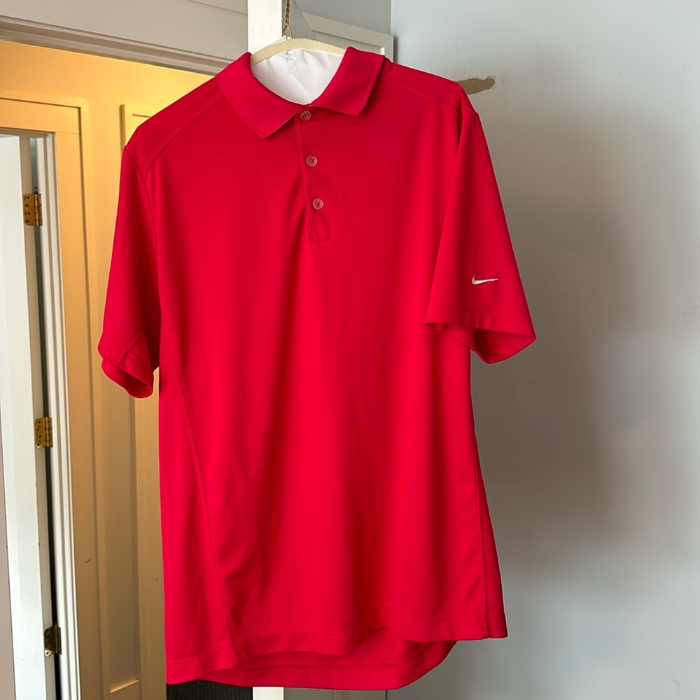 Nike Men’s Golf Large Light Red Polo